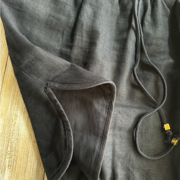 🌺Michael Kors Mini Blue Linen Skirt Pockets - Picture 6 of 7